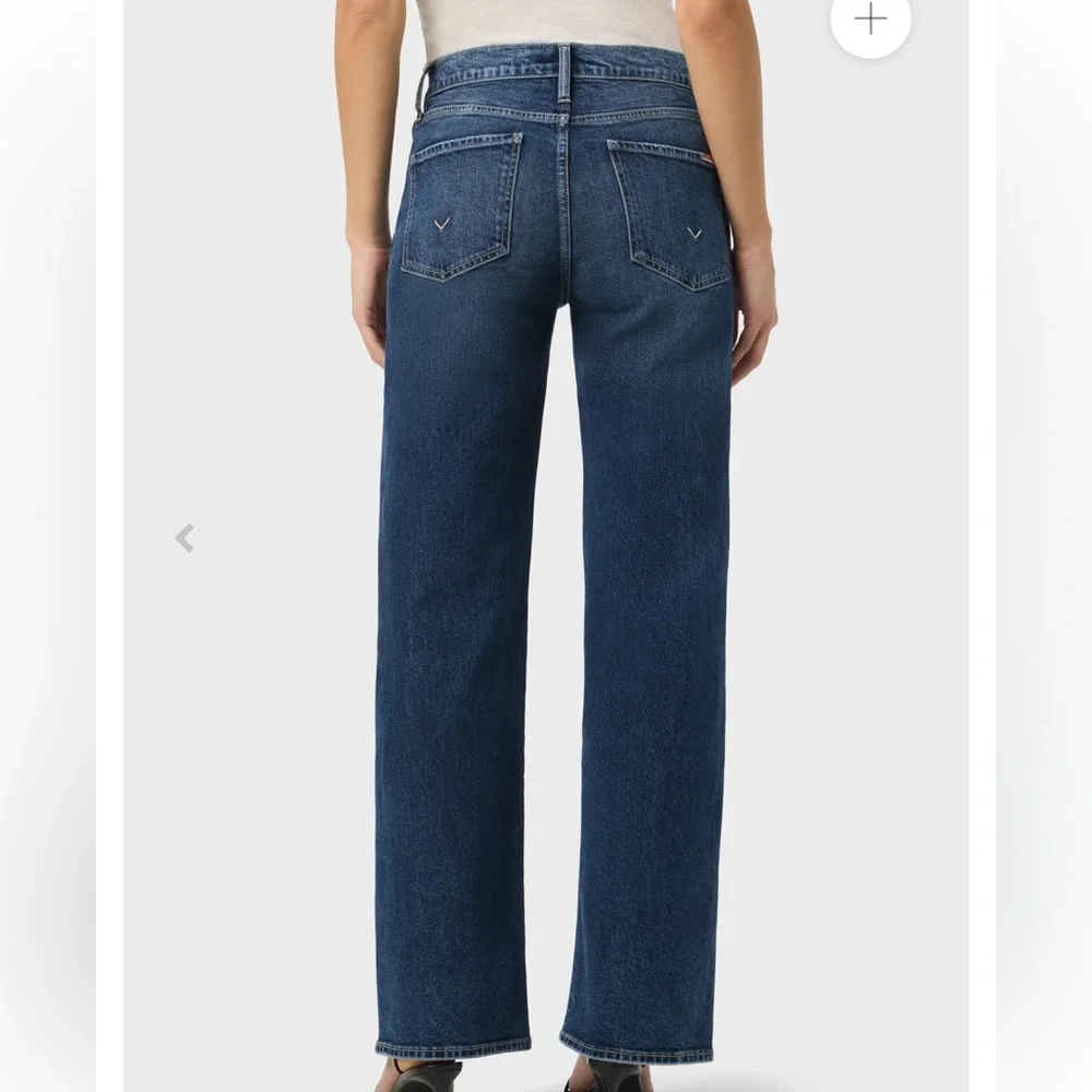 Hudson Rosalie High-Rise Wide Leg Women's Jeans in Azure - Picture 2 of 7